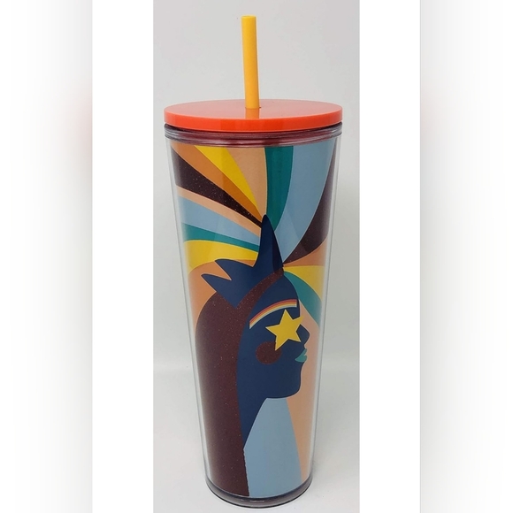 Starbucks Other - NWT Starbucks Summer 2020 Rainbow Siren Multicolor Red Glitter Cold Cup 24 oz